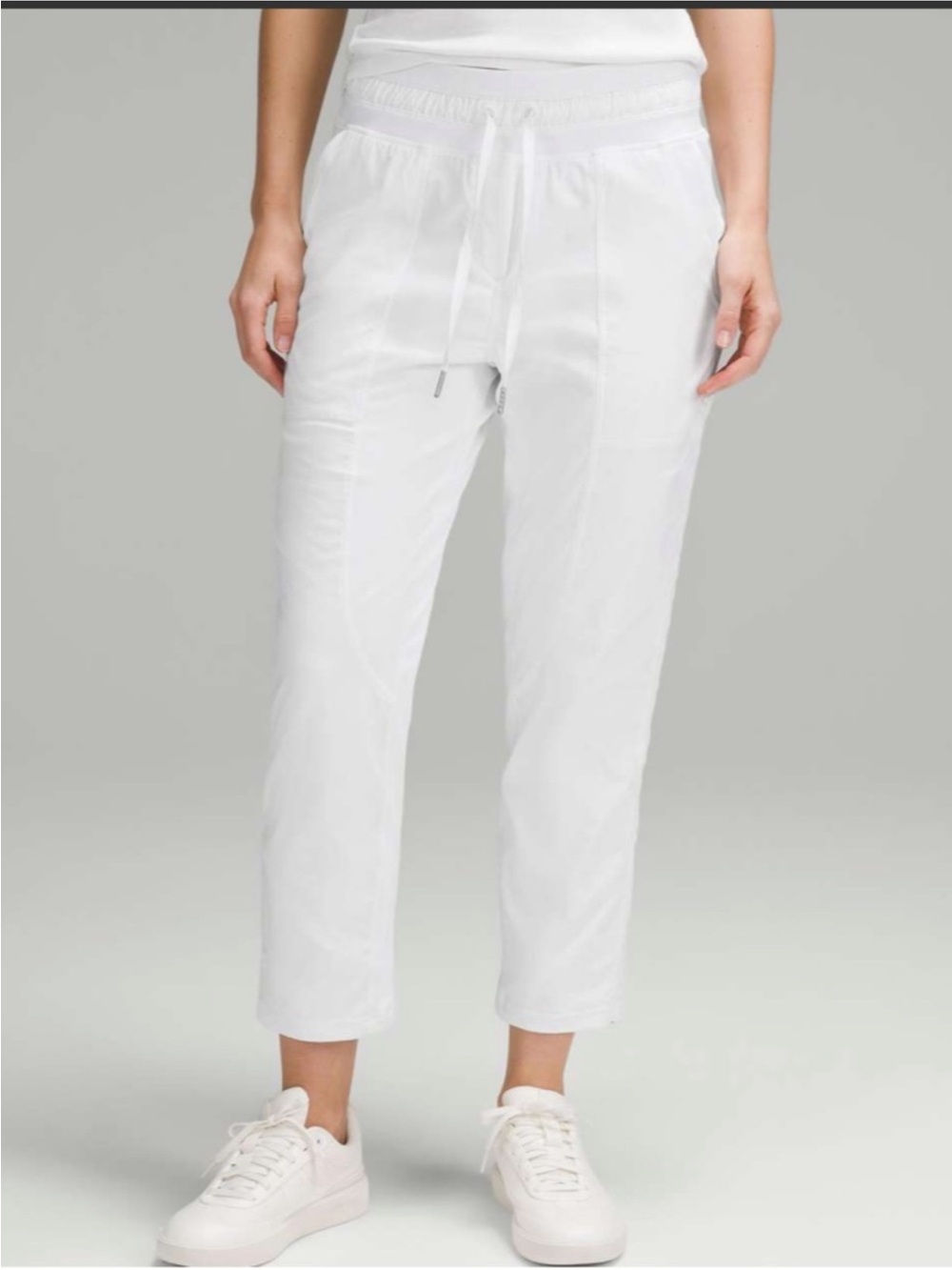 Lululemon Dance Studio Mid-Rise Cropped Pant White 10